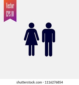 woman and man icon