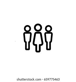 Woman and man icon vector