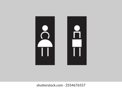 Woman and man toilet signage vector