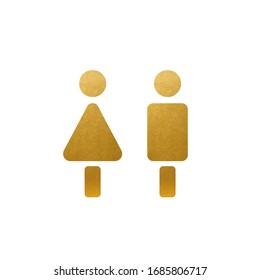 Woman and Man Vector Icon