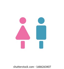 Woman and Man Vector Icon