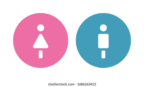 Woman and Man Vector Icon