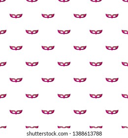 Woman mask pattern seamless vector repeat for any web design