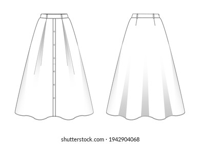 4,387 Technical drawing sketch skirt vector illustration Images, Stock ...