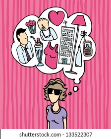 Woman mind / Busy women
