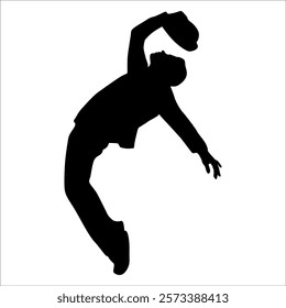 Woman Modern dance silhouette vector illustration