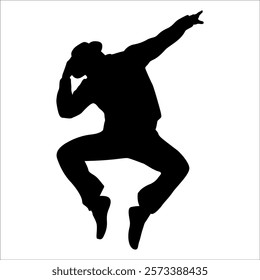 Woman Modern dance silhouette vector illustration