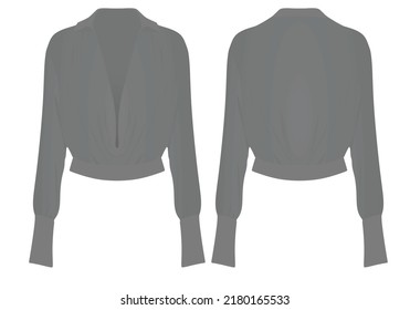 Woman modern shirt. vector illustration