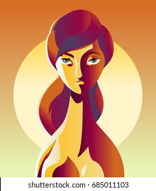 woman in the morning