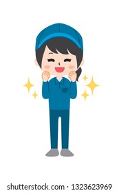 The woman of the moving company