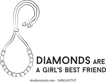 Woman necklace - jewelry set Fashion vector illustration vector  object isolated necklace 
