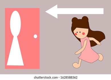 woman need to use the toilet