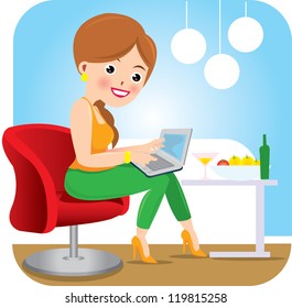 woman with notebook