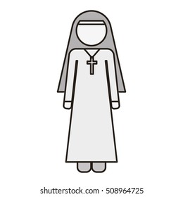 woman nun icon