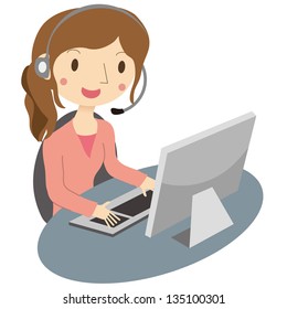Woman operator