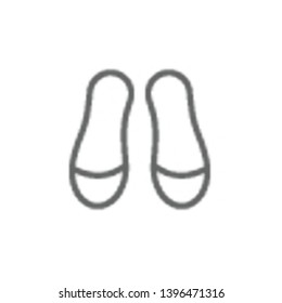 Woman pair of shoes, theatre icon. Element of theatre icon. Thin line icon for website design and development, app development. Premium icon