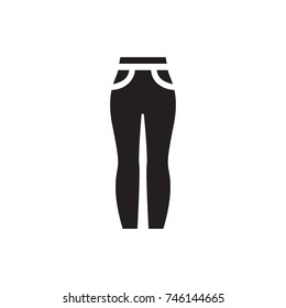 woman pants icon illustration isolated vector sign symbol
