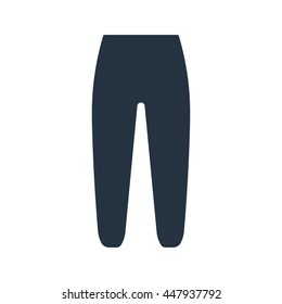 woman pants icon on white background