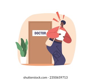 Woman Paralyzed By Doctor Fear Phobia Experiences Intense Anxiety And Avoidance When Faced With Medical Professionals