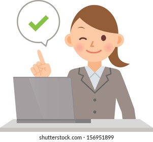 woman PC
