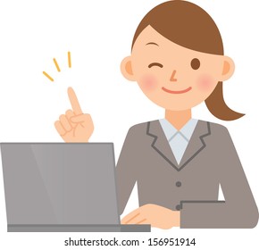 woman PC