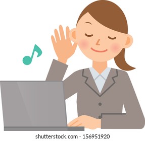 woman PC