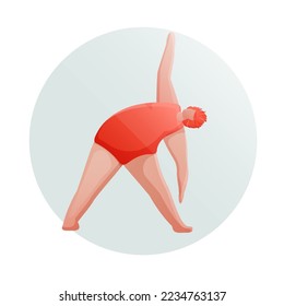 a woman performing a yoga asana, health and fitness 