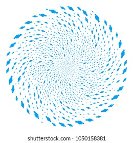 Woman Person centrifugal exploding globula. Object burst done from random woman person symbols. Vector illustration style is flat iconic symbols.
