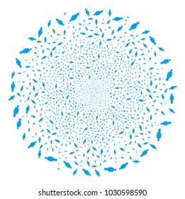 Woman Person explosion sphere. Object pattern organized from scattered woman person icons as fireworks circle. Vector illustration style is flat iconic symbols.
