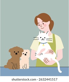 Mulher em uma loja de animais