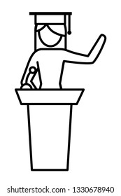 woman pictogram cartoon