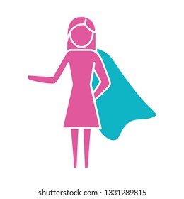 woman pictogram cartoon