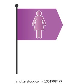 woman pictogram cartoon