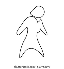 Woman pictogram symbol