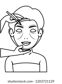 woman in plastic surgery