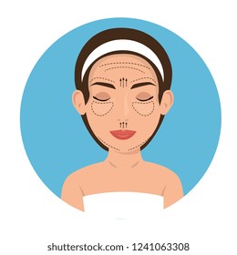 woman plastic surgery process
