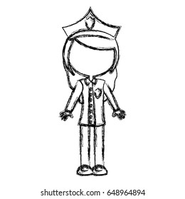 woman police officer avatar character