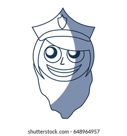woman police officer avatar character