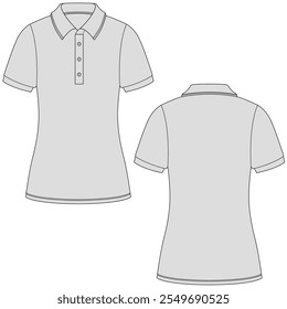 Camisa polo mulher zomba do design. Collart polo shirt ilustração. 