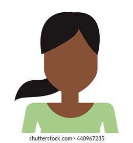 woman with pony tail