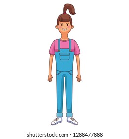 woman with ponytail