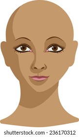 Woman Portrait - Color Illustration - Vector Image
