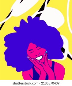 Woman portrait for decoration and your design concept