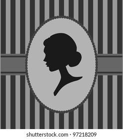 Woman portrait silhouette