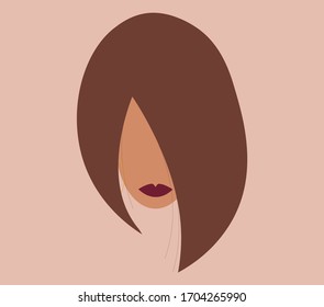 Woman Portrait Vector Illustratio Image