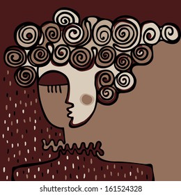  Woman portrait for your design