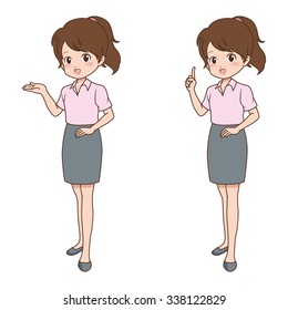 woman poses