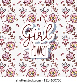 Woman power pattern background