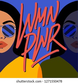 woman power vector illustration