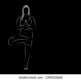 Woman practicing yoga pose, 21st june international yoga day, Particle art Design.